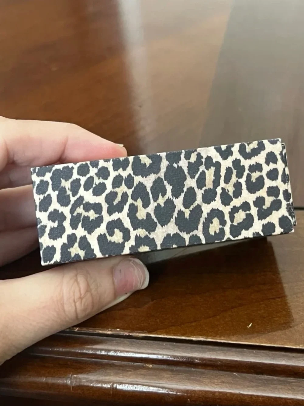 Dior Leopard Print Eyewear Box in Black and Cream